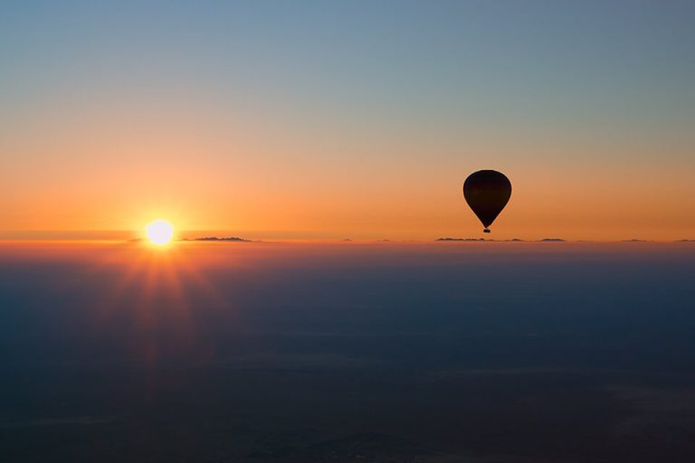 Hot Air Balloon at Sunrise