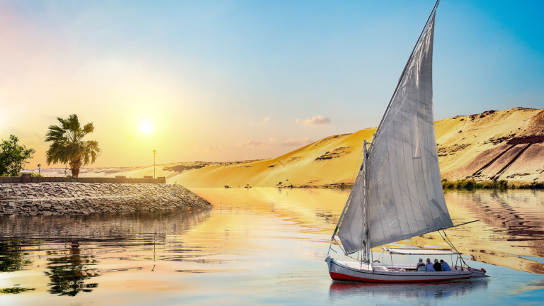 Sunrise on the Nile in Aswan
